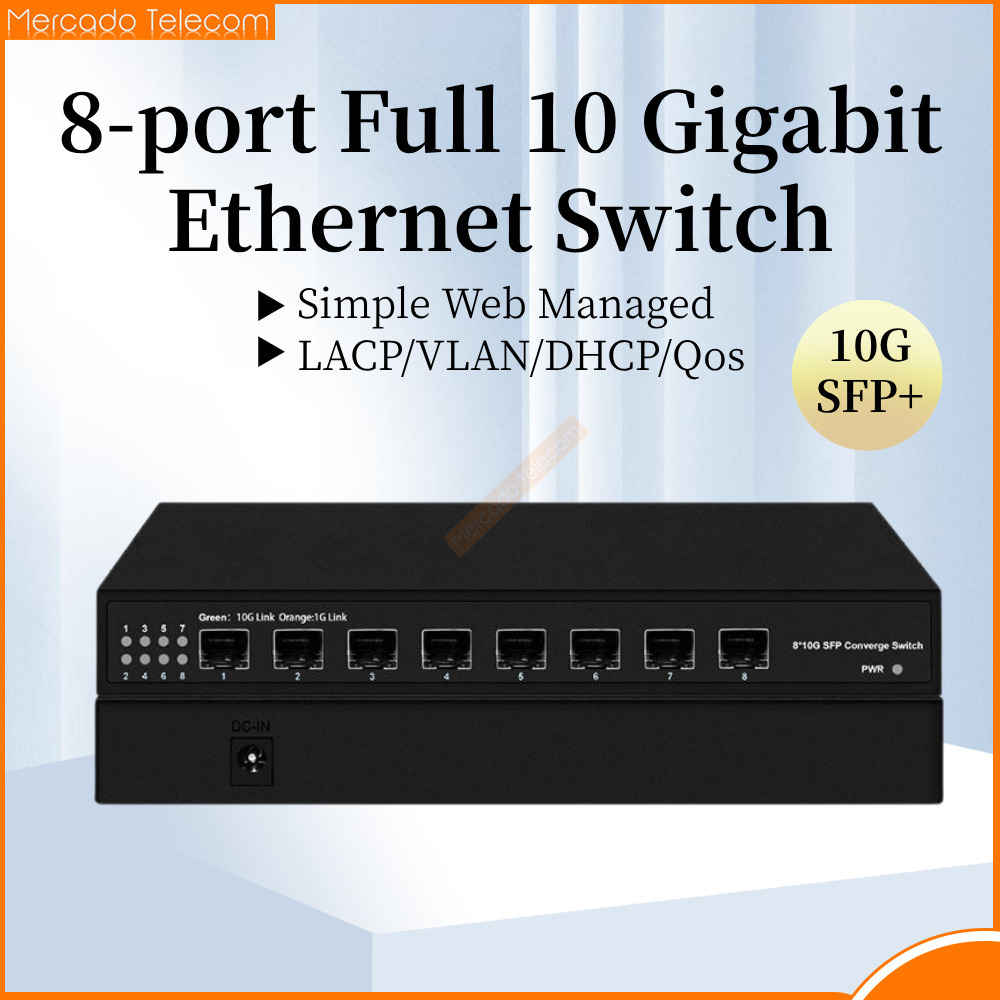 10G Sfp+ Switch 8 Port - 8 Ports 10G SFP+ Ethernet Switch