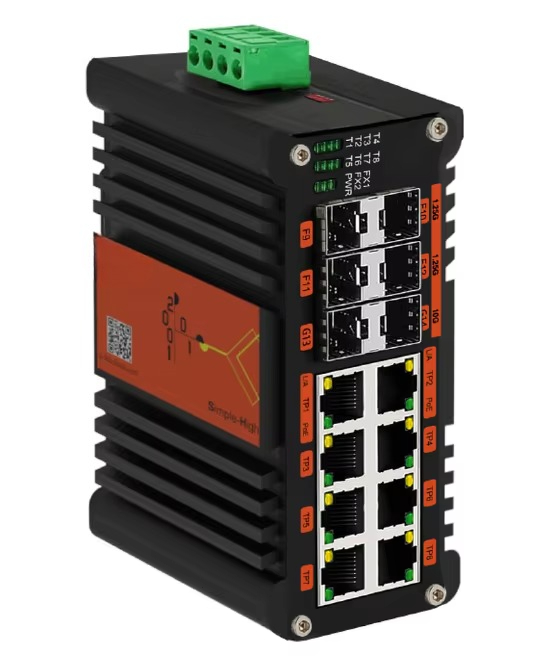 10G Sfp+ Switch 8 Port - Industrial L2+ 8-Port Gigabit 802.3at PoE