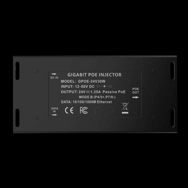 Poe Injector Gigabit 30W - 24V 30W Gigabit POE Converter POE