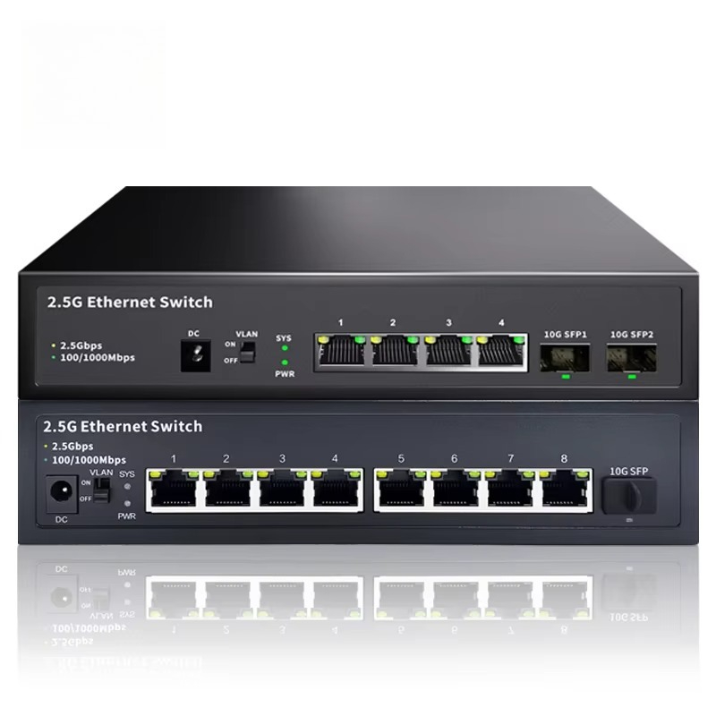 8 Port 2.5G Switch Unmanaged - Unmanaged 2.5Gbps Ethernet Switch 10G SFP+