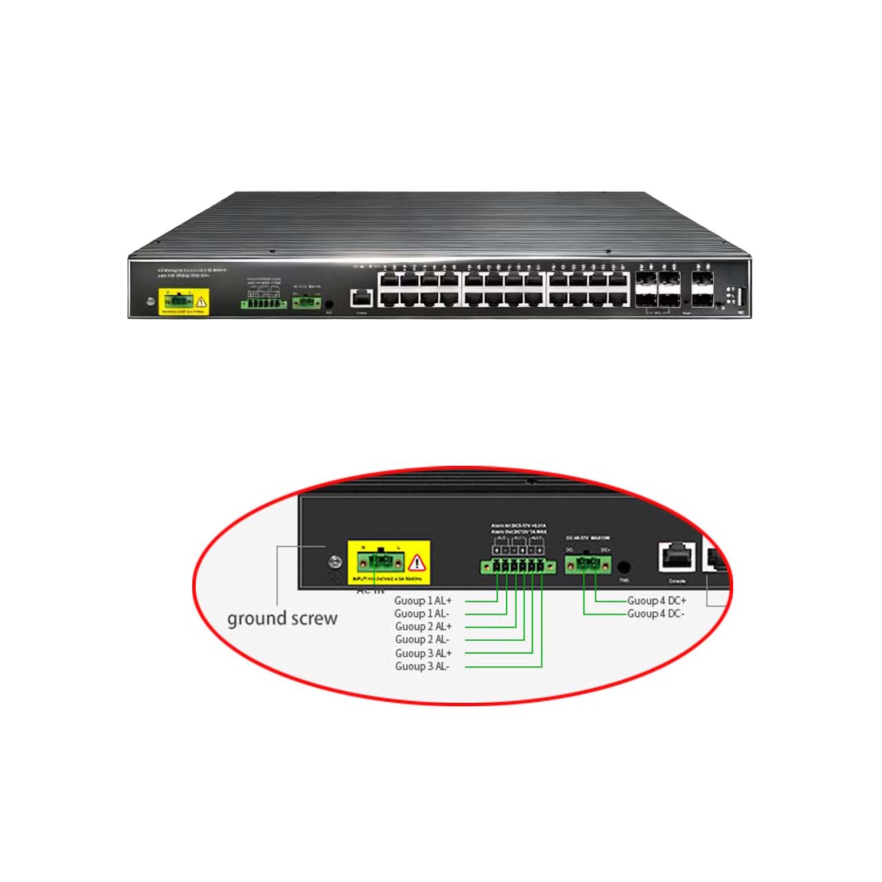 Switch 24 Port 10G Uplink - 30 ports industrial L3 managed switch,24*10g