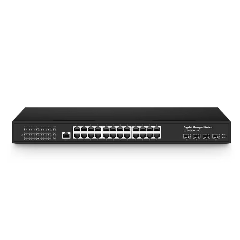 Network Switch Rack Mount 1U - 24 Ports Gigabit Ethernet RJ45 Plus