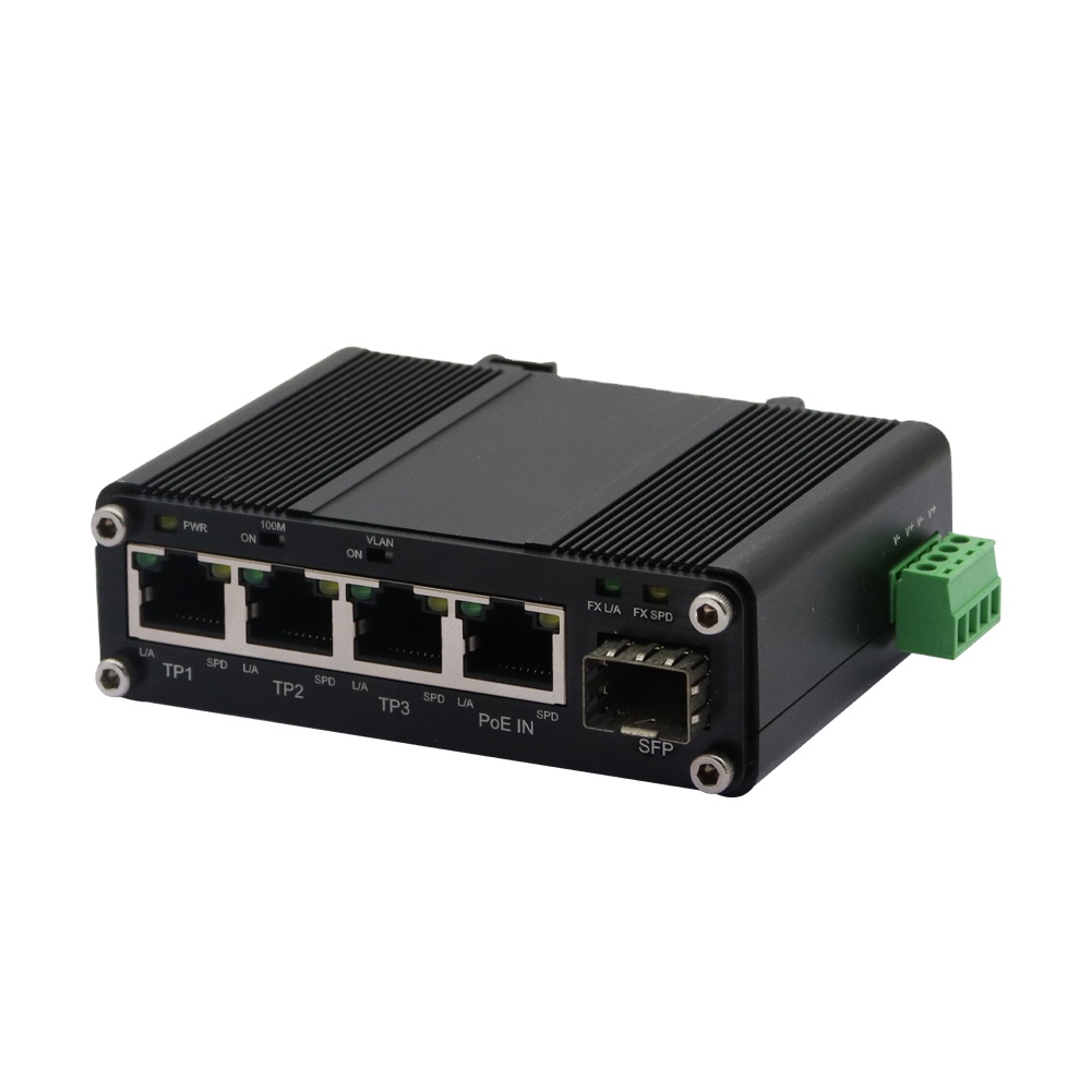 Industrial Switch Din Rail Gigabit - Mini Industrial 3-Port PD Switch with