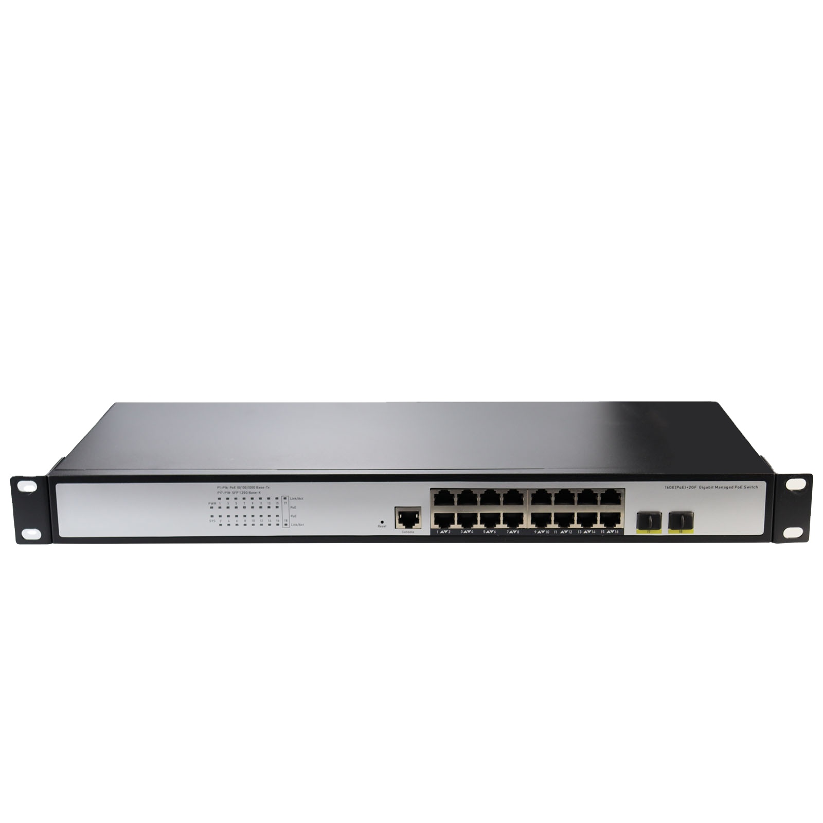 Poe Switch 16 Port 802.3At - L2+ 16-Port 10/100/1000T 802.3at PoE +