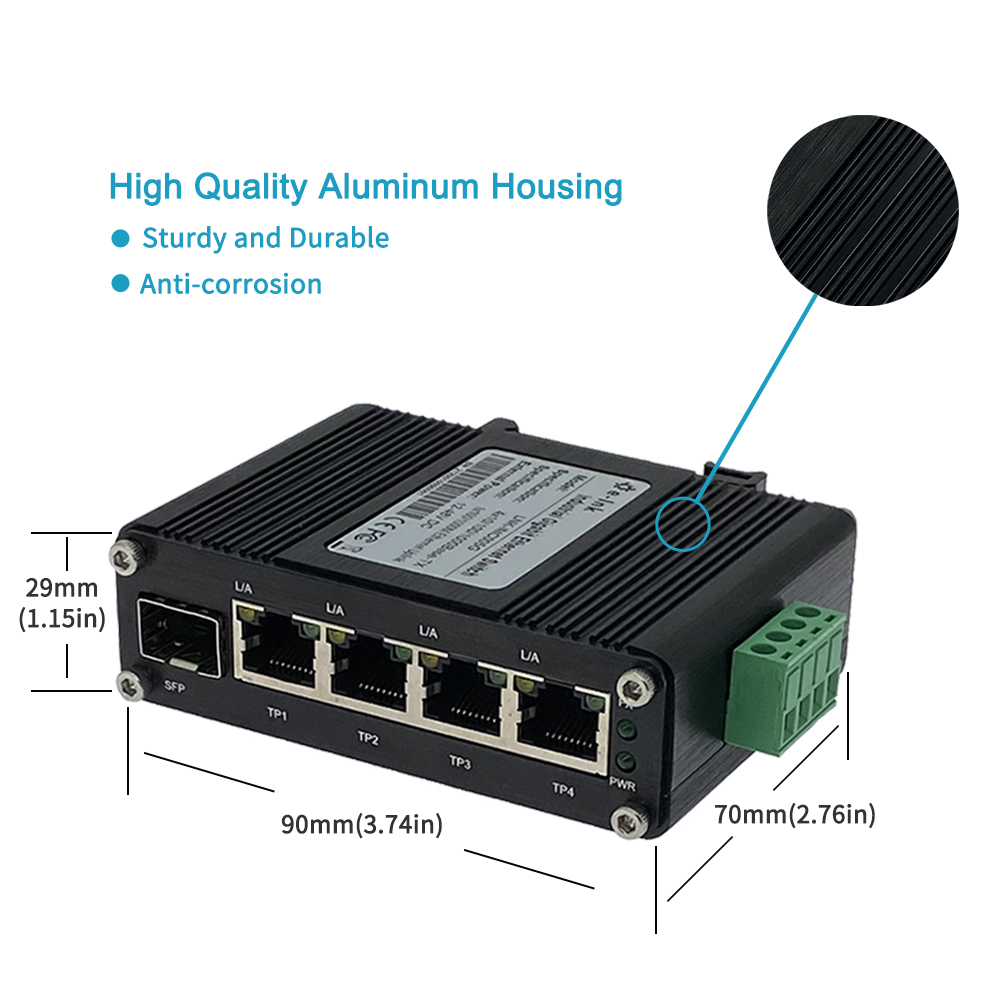Din Rail PoE Switch 4 8 16 24  - đánh giá và giá Poe Switch 16 Port 802.3At