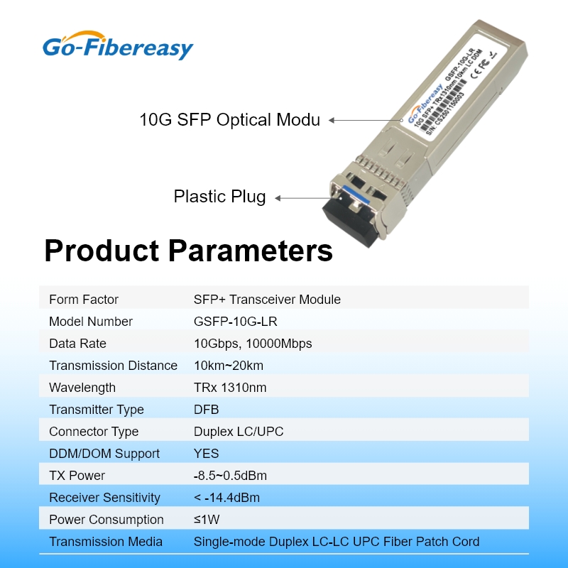 10Gb SFP 10km LC Optical Modul - đánh giá và giá Sfp Module 10G Lr