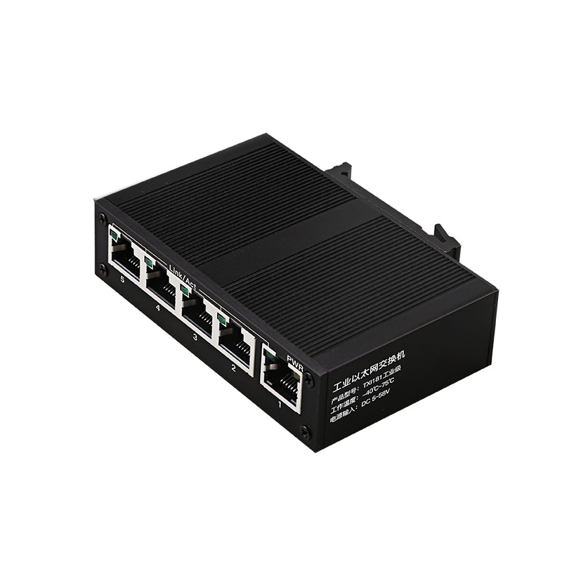 5‑Port Industrial Ethernet Swi - đánh giá và giá Industrial Switch Din Rail Gigabit