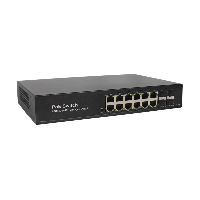 L3 Managed PoE Switch with 8*1 - đánh giá và giá 10G Sfp+ Switch 8 Port