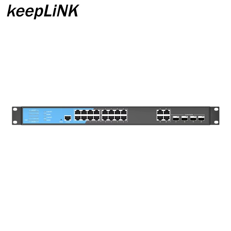 24 Ports 16-ports Enterprise M - đánh giá và giá Managed Switch 24 Port Gigabit
