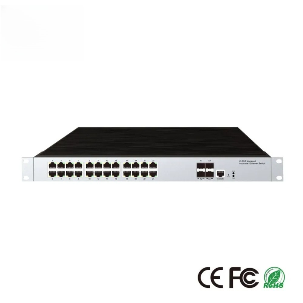 24 RJ45 ports industrial-grade - đánh giá và giá Switch 24 Port 10G Uplink