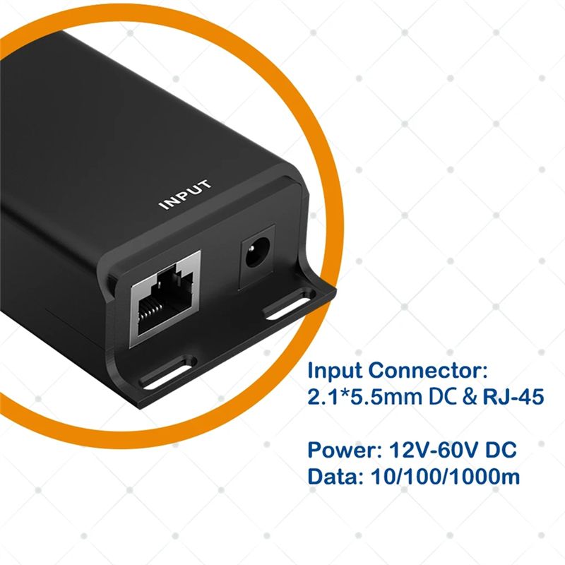 ABUO Gigabit PoE Injector, 12- - đánh giá và giá Poe Injector Gigabit 30W