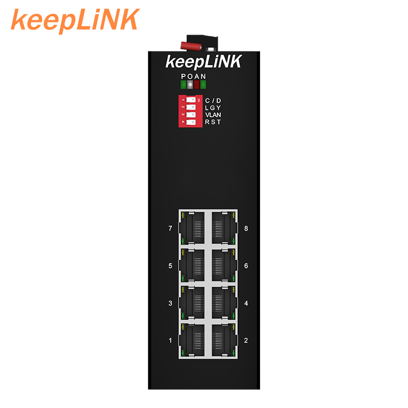 Gigabit Ethernet Switch 8 Port - đánh giá và giá Industrial Switch Din Rail Gigabit