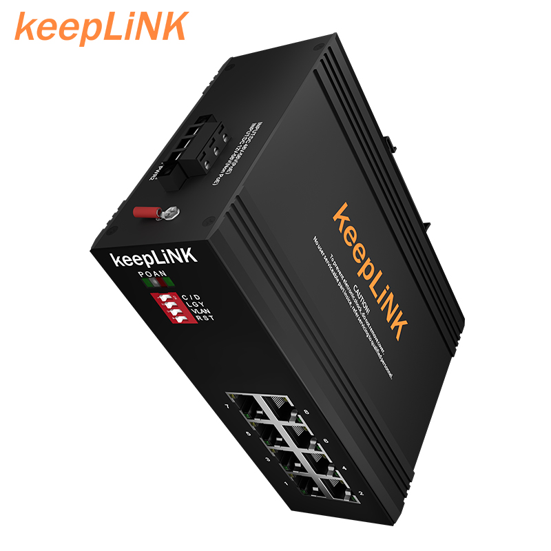 Gigabit Ethernet Switch 8 Port - đánh giá và giá Industrial Switch Din Rail Gigabit