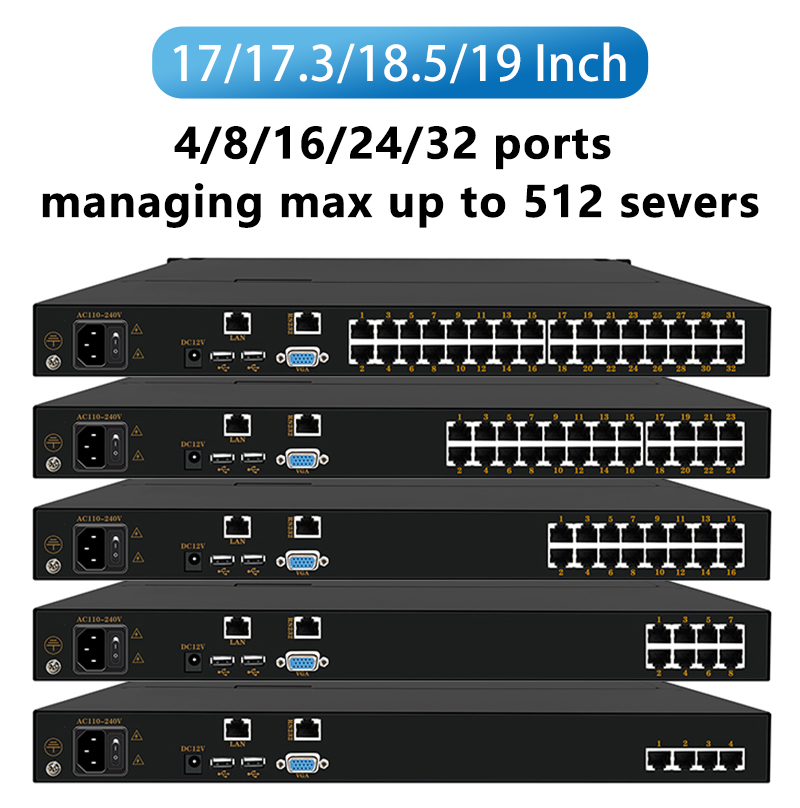 Remote Access Kvms A110V-240V/ - đánh giá và giá Network Switch Rack Mount 1U