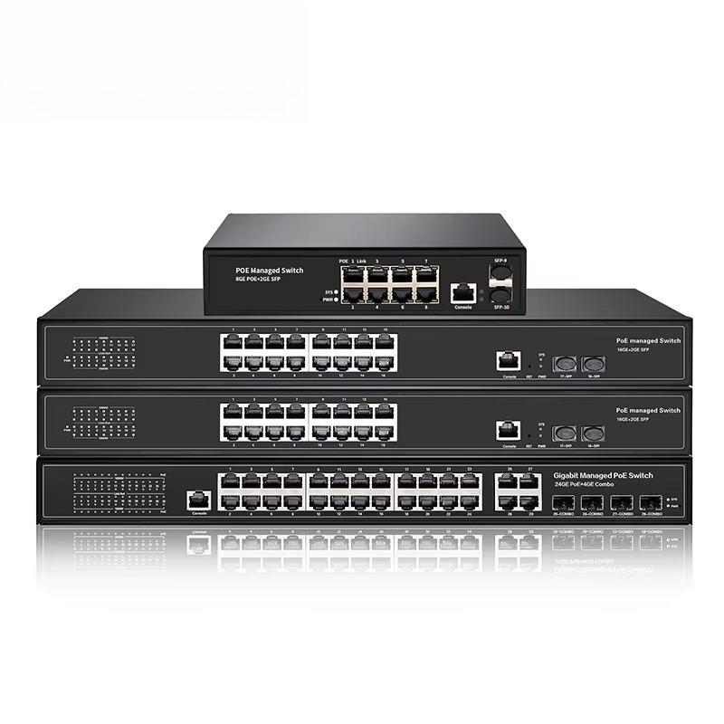 8-Ports 16 24 48 Ports Gigabit - đánh giá và giá Poe Switch 16 Port 802.3At