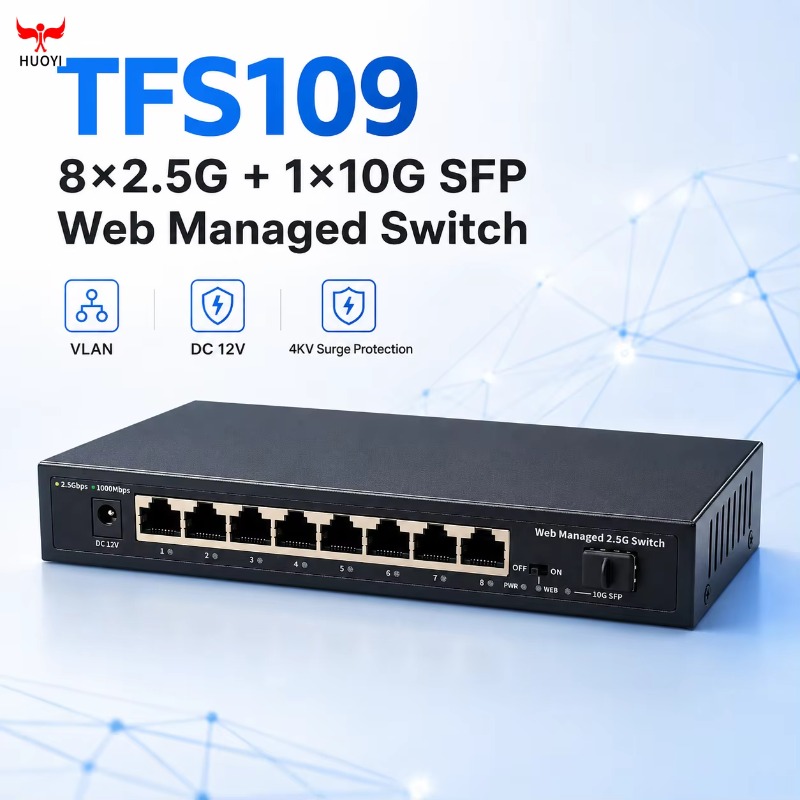 8 Ports 2.5Gb Managed Switch w - đánh giá và giá 10G Sfp+ Switch 8 Port