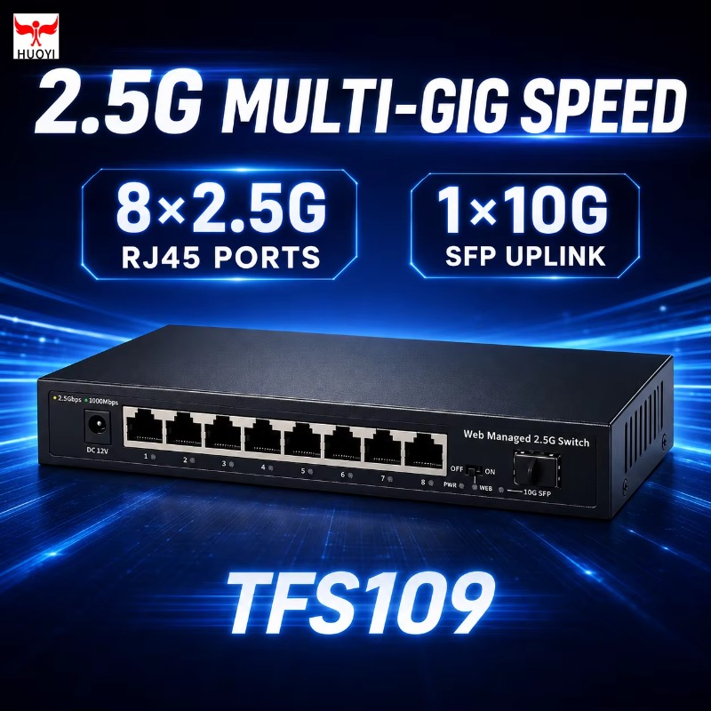 8 Ports 2.5Gb Managed Switch w - đánh giá và giá 10G Sfp+ Switch 8 Port