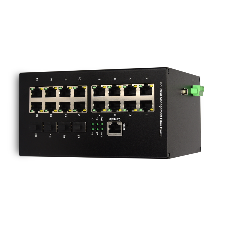 Industrial 16 Ports 802.3at Po - đánh giá và giá Industrial Switch Din Rail Gigabit