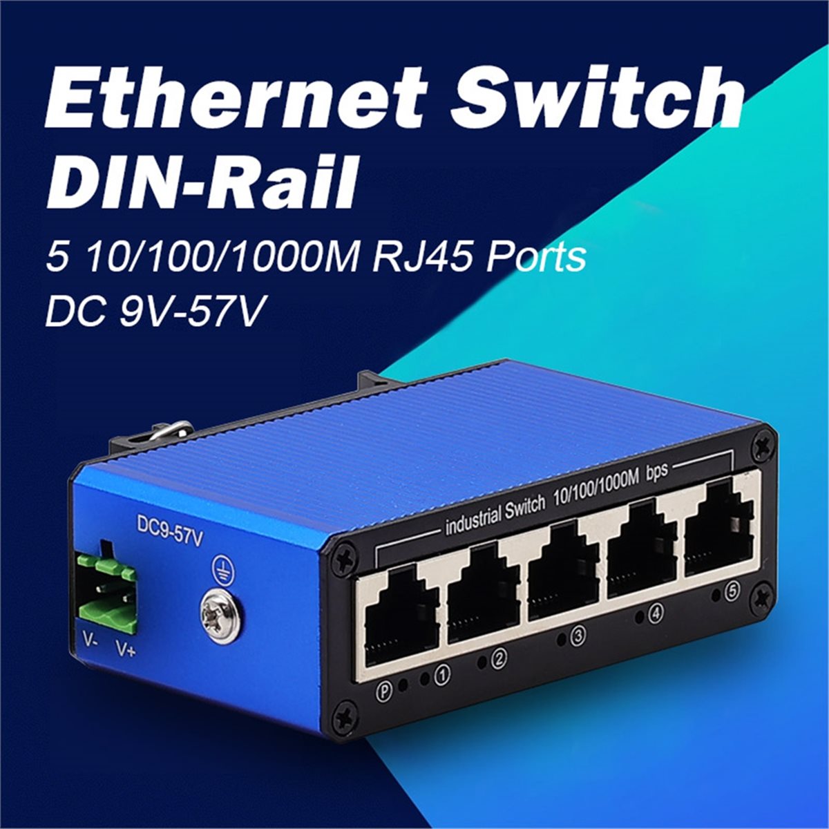 A64I Industrial DIN-Rail 10/10 - đánh giá và giá Industrial Switch Din Rail Gigabit