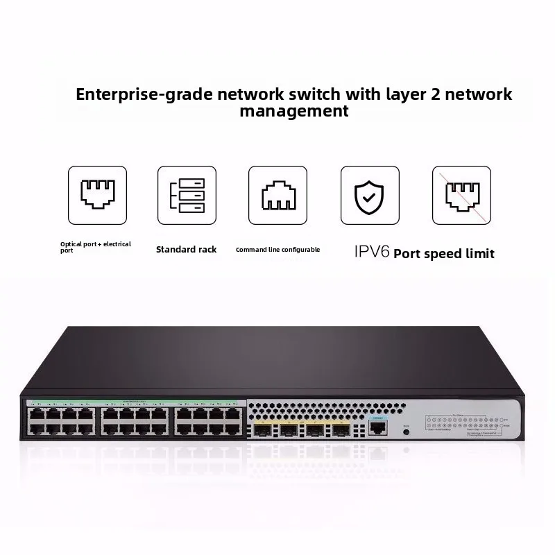 24 Gigabit electrical port + 4 - đánh giá và giá Managed Switch 24 Port Gigabit