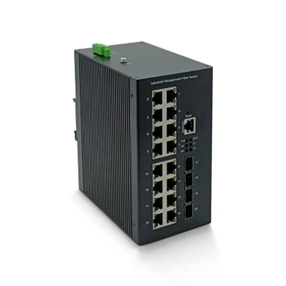 16-port industrial-grade Gigab - đánh giá và giá Poe Switch 16 Port 802.3At