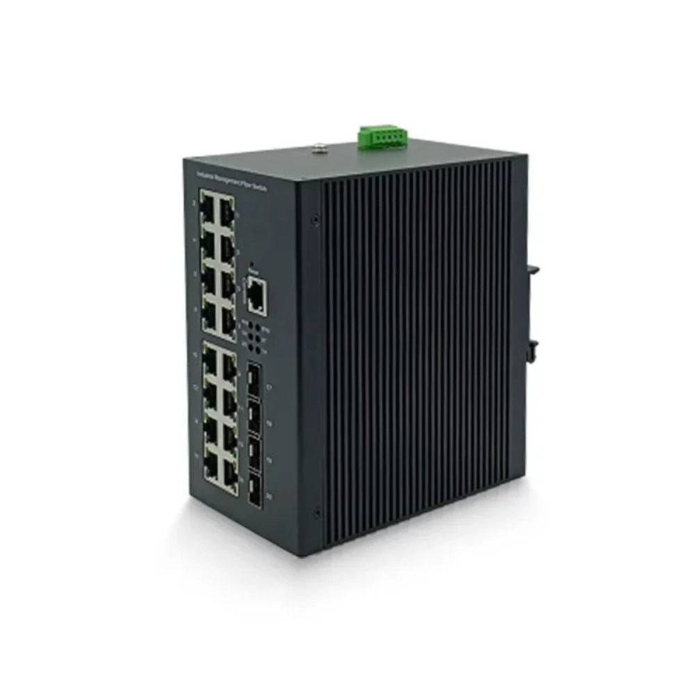 16-port industrial-grade Gigab - đánh giá và giá Poe Switch 16 Port 802.3At