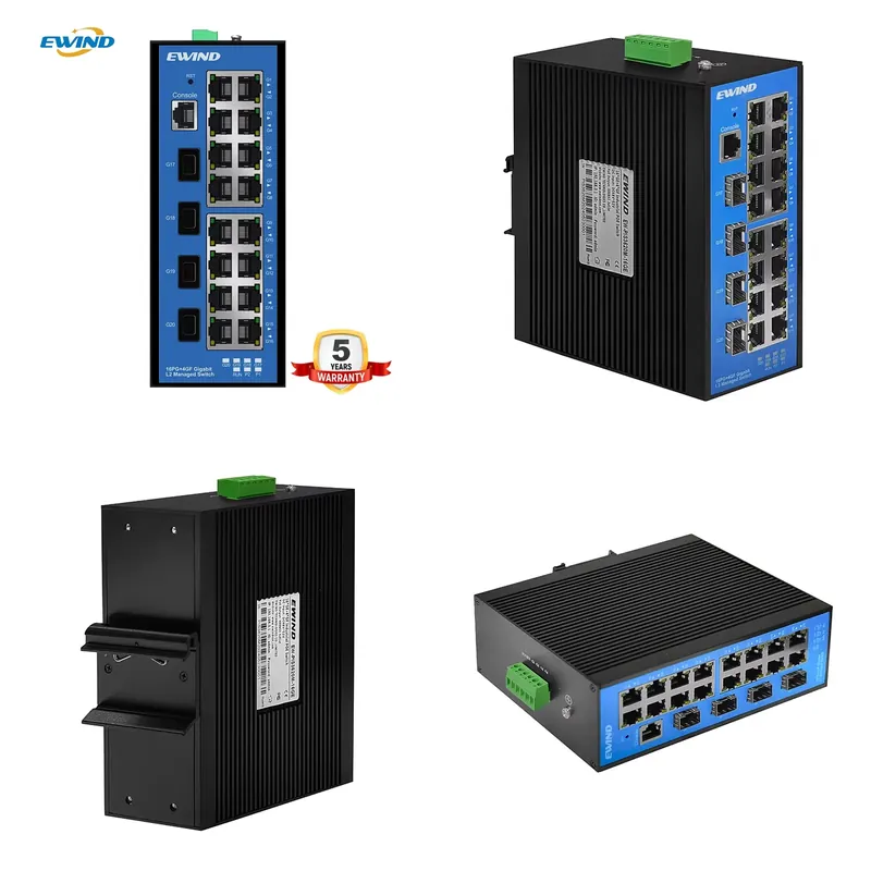 Industrial Gigabit Managed PoE - đánh giá và giá Industrial Switch Din Rail Gigabit