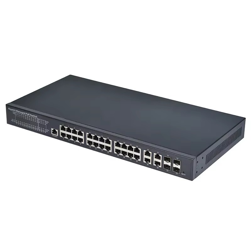 PSE2444GCD-W Gigabit POE Switc - đánh giá và giá Managed Switch 24 Port Gigabit