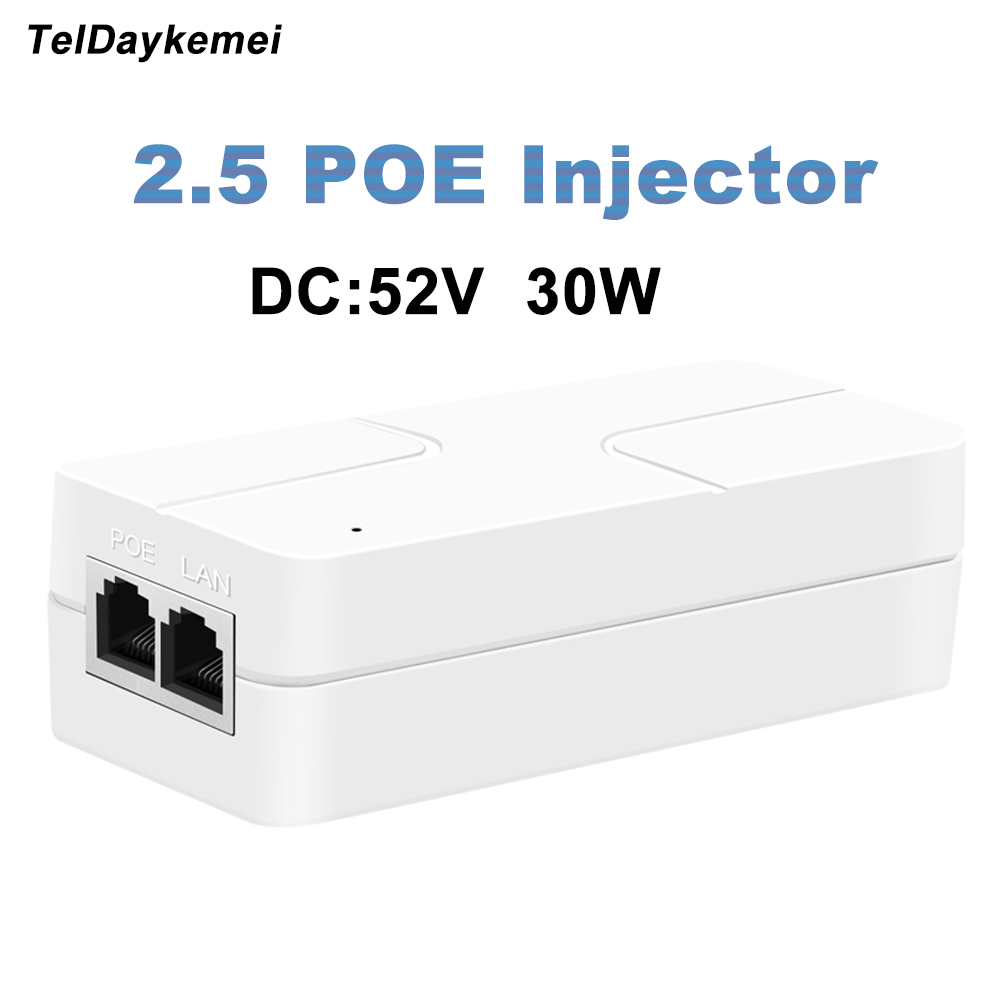 30W 2.5G POE Injector 52V Giga - đánh giá và giá Poe Injector Gigabit 30W