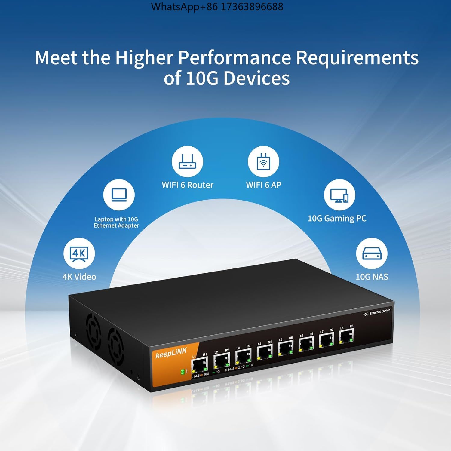 KeepLiNK 8-Port 10G Unmanaged  - đánh giá và giá 8 Port 2.5G Switch Unmanaged