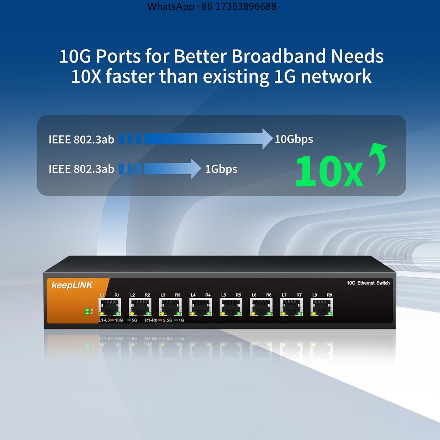 KeepLiNK 8-Port 10G Unmanaged  - đánh giá và giá 8 Port 2.5G Switch Unmanaged