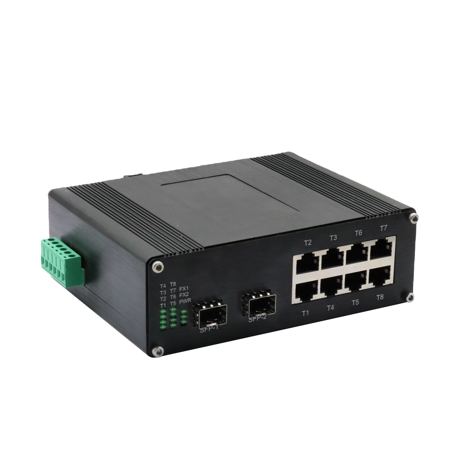 OEM Industrial 8 Port 10/100/1 - đánh giá và giá Industrial Switch Din Rail Gigabit