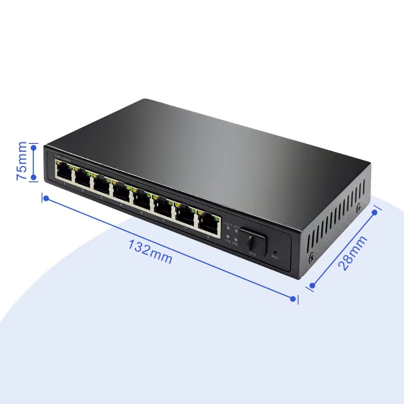 8-Port 10/100/1000/2.5G PoE Un - đánh giá và giá 8 Port 2.5G Switch Unmanaged
