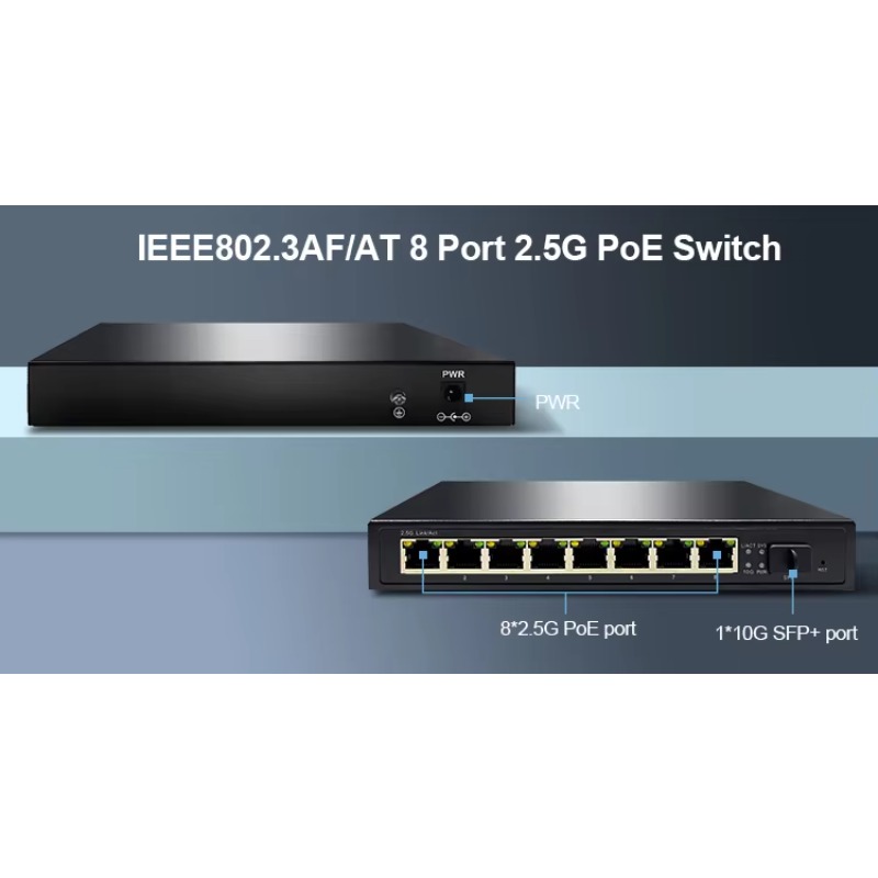 8-Port 10/100/1000/2.5G PoE Un - đánh giá và giá 8 Port 2.5G Switch Unmanaged
