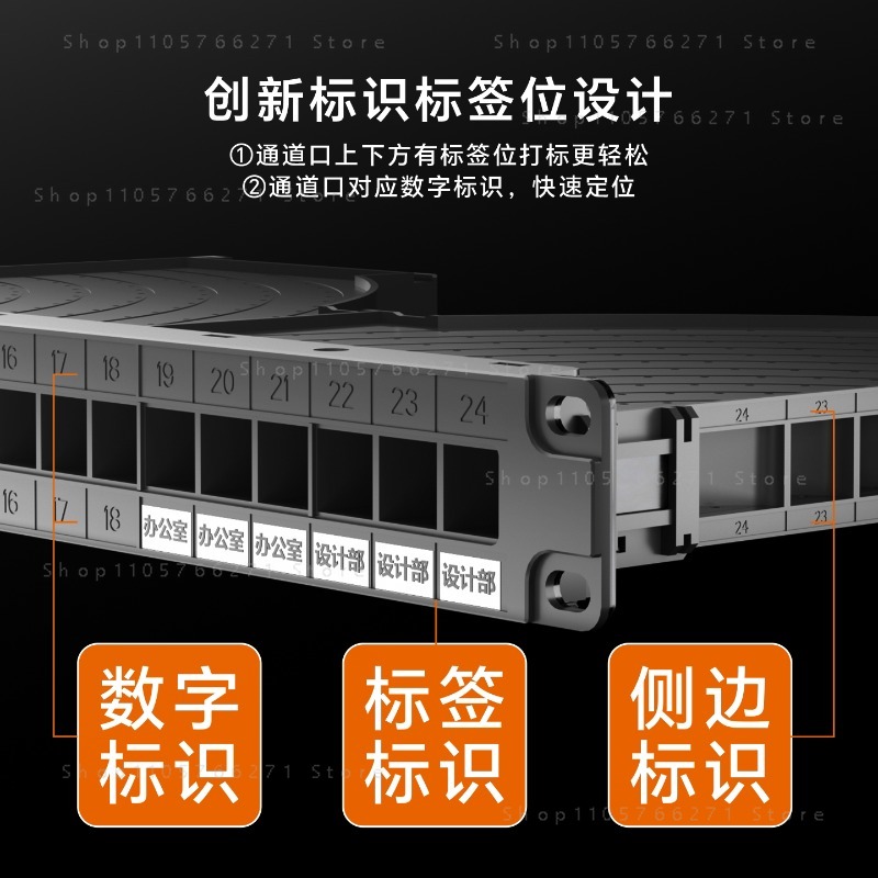 24-Port 1U Metal Cable Managem - đánh giá và giá Network Switch Rack Mount 1U