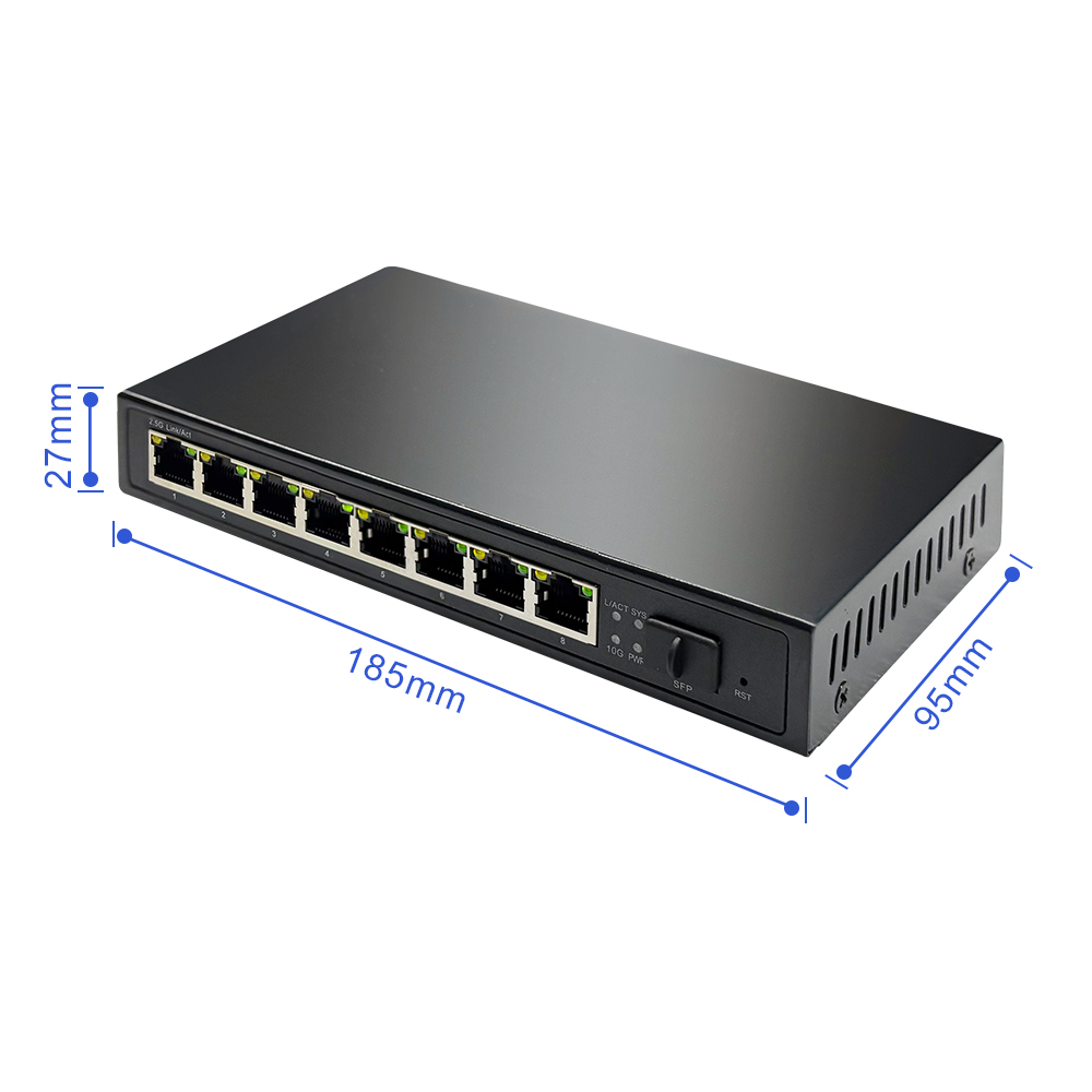 Factory OEM ODM 8 Ports Multi- - đánh giá và giá 8 Port 2.5G Switch Unmanaged
