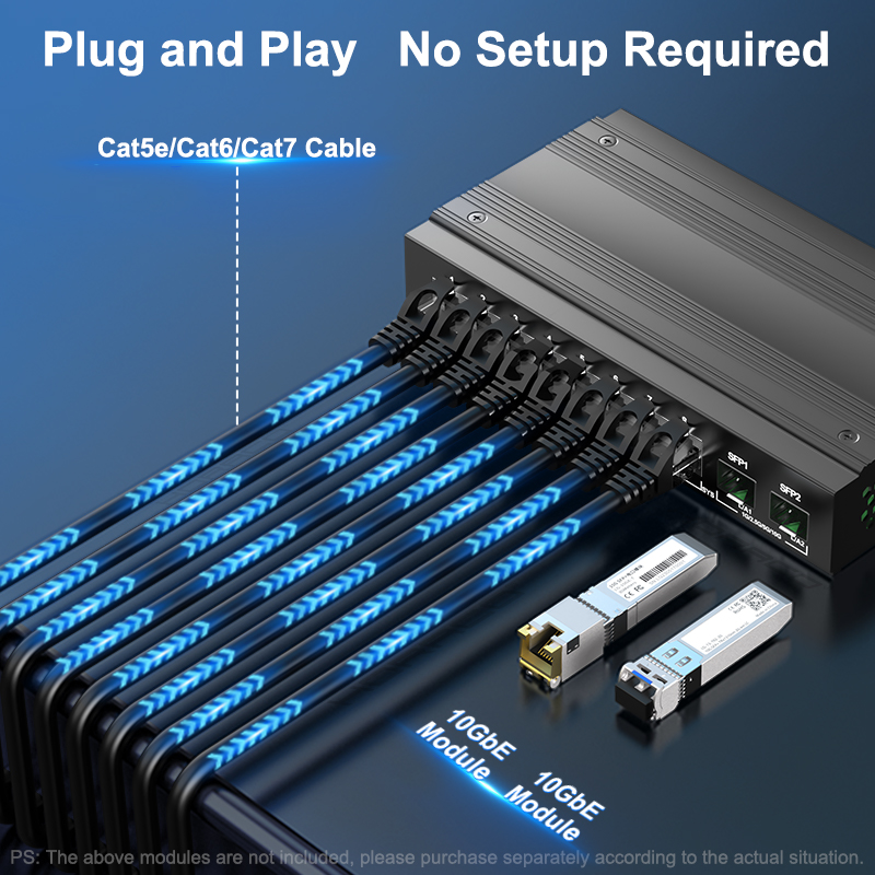HORACO 2.5G Network Switch 8 P - đánh giá và giá 10G Sfp+ Switch 8 Port