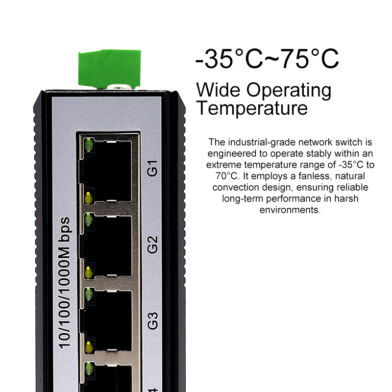 Industrial Gigabit 4 Port Ethe - đánh giá và giá Industrial Switch Din Rail Gigabit